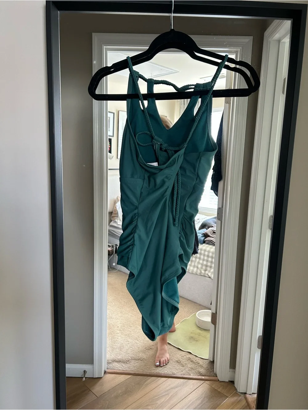 Merona Teal Braided-Back One-Piece Swimsuit XL